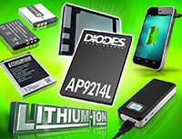 Image of Diodes' AP9214L Single-Cell Lithium Battery Pack Protection