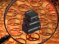 Image of Diodes' DFN0606 NPN and PNP Transistors