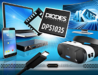 Diodes의 DPS1035 USB TYPE C™ 전원 스위치 이미지