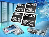 Diodes 的 PI6CG3320xx/PI6CG3340xx/PI6CG3380xx PCIe 時脈產生器的圖片
