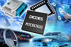 Image of Diodes PI7C9X762Q Automotive-Compliant I²C/SPI-to-Dual UART Bridge