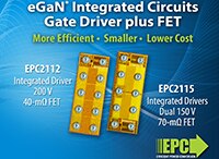 Image of EPC's EPC2112 and EPC2115 eGaN ICs
