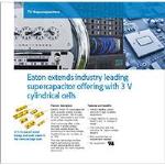 Image of Eaton's TV 3 V Supercapacitors +20% Energy Storage