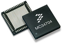 Image of Freescale Semiconductor's MC34704 Multi-channel Power Management IC (PMIC)