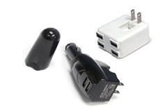 Image of GC Electronics' USB Port Home and Car Chargers