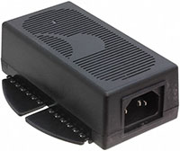 Image of GlobTek, Inc. 36 W Desktop Power Over Ethernet (PoE) Midspan Injector