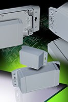 Hammond Manufacturing 用於惡劣環境的 1555F 系列 IP68 級壁掛式外殼圖片