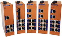 Image of Henrich's HES5M/HES8M 5-Port and 8-Port DIN Rail Managed Ethernet Switches