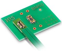 Hirose 的 BM50 系列大功率混合型 FPC 對板連接器的圖片