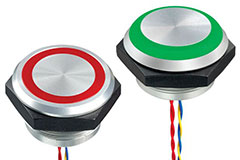 Image of IDEC's Stainless Steel Pushbutton Piezo Switches