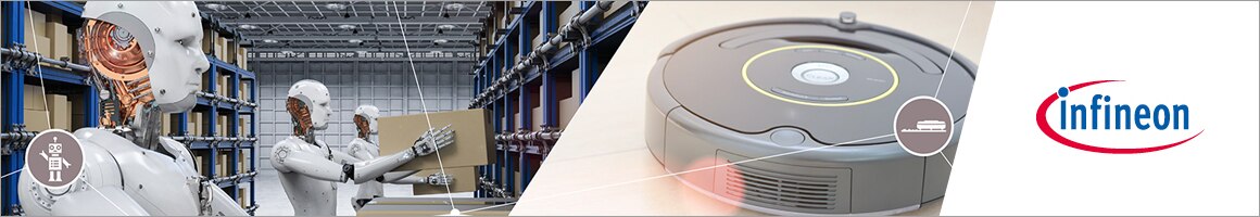 Servicerobotik und fahrerlose Transportsysteme (AGVs) von Infineon