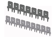 Image of Keystone's Quick-Fit Male PCB Tabs on Continuous Reel