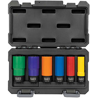 Image of Klein Tools’ 6 Piece, 12 Point, Coated Socket Set