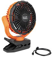 Image of Klein Tool’s Rechargeable Clamping Fan