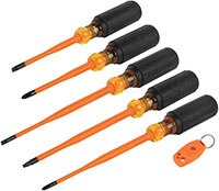 Bild des isolierten Slim-Tip-Schraubendreher-Satzes von Klein Tools