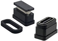 Image of Kycon KUSBV67X-TH-CS-6-BTR IP67 USB Type C Connector