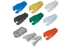 Image of L-com's TDS8 Series RJ-45 Plugs and Strain-Relief Boots