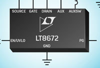 Image of Analog Devices LT8672 Rectifier Controller with Reverse Protection