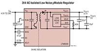 Image of Analog Devices' LTM8058 Converters Typical Application
