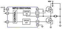Image of MPS' MPQ18021HN-A MOSFET Driver