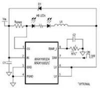 Image of Analog Devices' MAX16832 LED Drivers