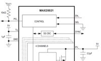 Image of Analog Devices MAX20021 Low-Voltage Step Down DC-DC Converters (click for full-size)