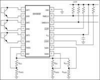Analog Devices 的 MAX6698 精密型多通道温度传感器图片