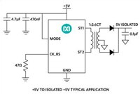 Analog Devices 的隔離式電源用變壓器驅動器圖片