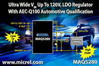 Image of Micrel's MAQ5280 Ultra Wide VIN, Automotive LDO