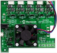 Image of Microchip's ADM00879 Fan Controller Demo Board