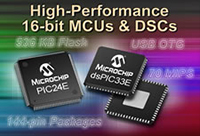 Image of Microchip Technology's Enhanced dsPIC33E DSCs and PIC24E MCUs