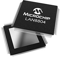 Image of Microchip's LAN8804 4-Port GbE Cu PHY