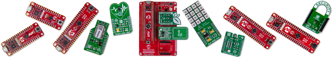 Nano board and a variety of click boards