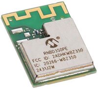 Microchip RNBD350PE 隨插即用型模組的圖片