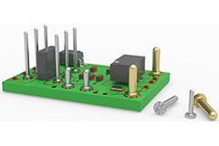 Image of Mill-Max's Sure-Hold Surface Mount PCB Pins