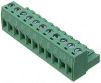 Molex 的 Eurostyle 绿色接线端子块的图片