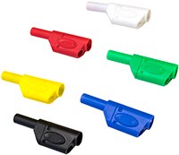 Image of Mueller Electric's Insulated Stackable 4 mm Banana Plugs