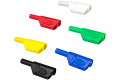 Image of Mueller Electric's Insulated Stackable 4 mm Banana Plugs