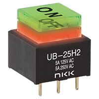 NKK Switches UB 系列薄型按钮和指示灯的图片