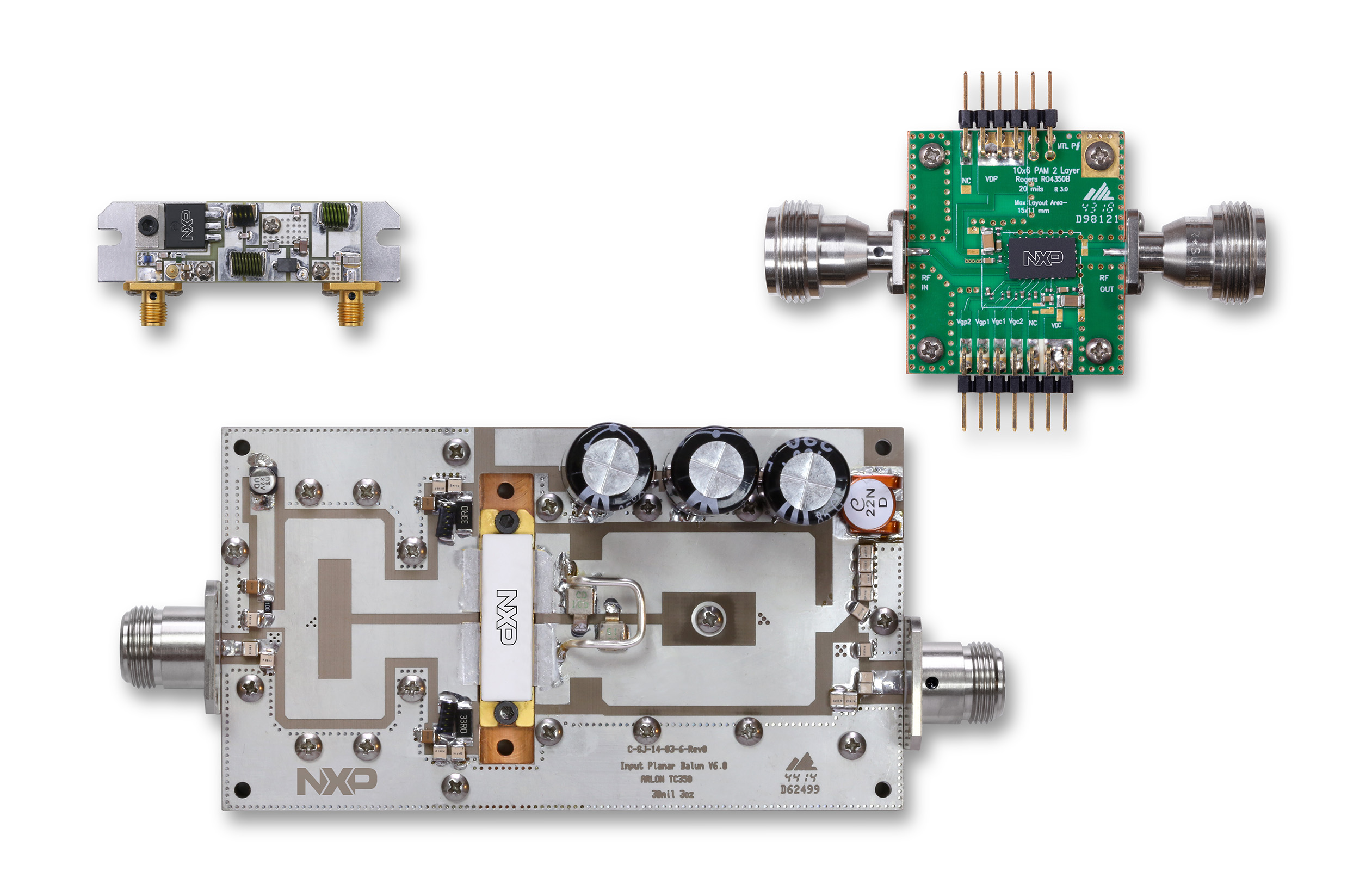 Various RF board designs