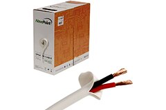 Image of NavePoint's 16/2 AWG 2-Conductor White CL2 In-Wall Speaker Cable