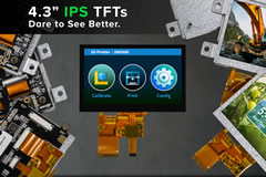 Image of Newhaven Display's 4.3" IPS TFT Displays