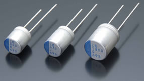 Image of Nichicon's Aluminum Conductive Polymer Capacitors