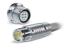 Image of ODU MINI-SNAP® F Series Push-Pull Finger Locking Connectors