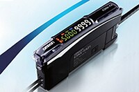 Omron Automation and Safety 的 E3NX 2 通道光纖放大器圖片