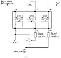 Omron 的 G3VM-XXMT 系列 - 內部電路圖的圖片
