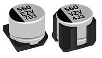 Image of Panasonic EEH ZV(U) Series Aluminum Electrolytic Capacitors