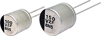 Image of Panasonic's EEH-ZF Series Capacitors