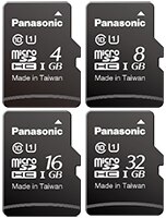 Image of Panasonic's PT Series microSDHC Memory Cards