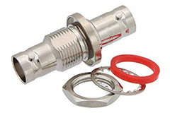 Image of Pasternack PE9093 Bulkhead-Mount Hermetically-Sealed Adapters